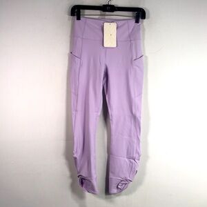 Fabletics Oasis High-Waisted Twist 7/8 Legging, Women's Size M  - Sky Purple